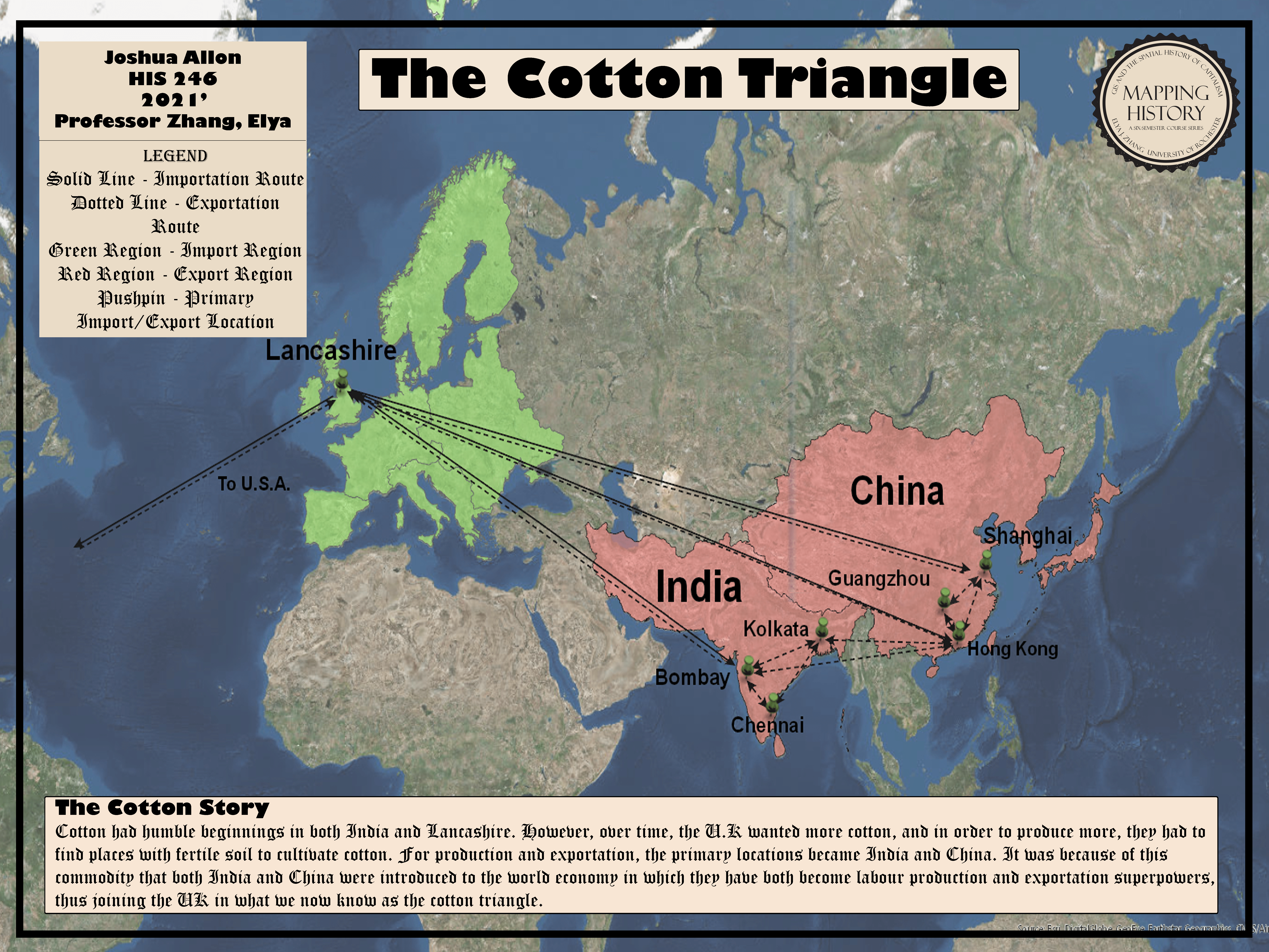 The Cotton Triangle – Mapping History
