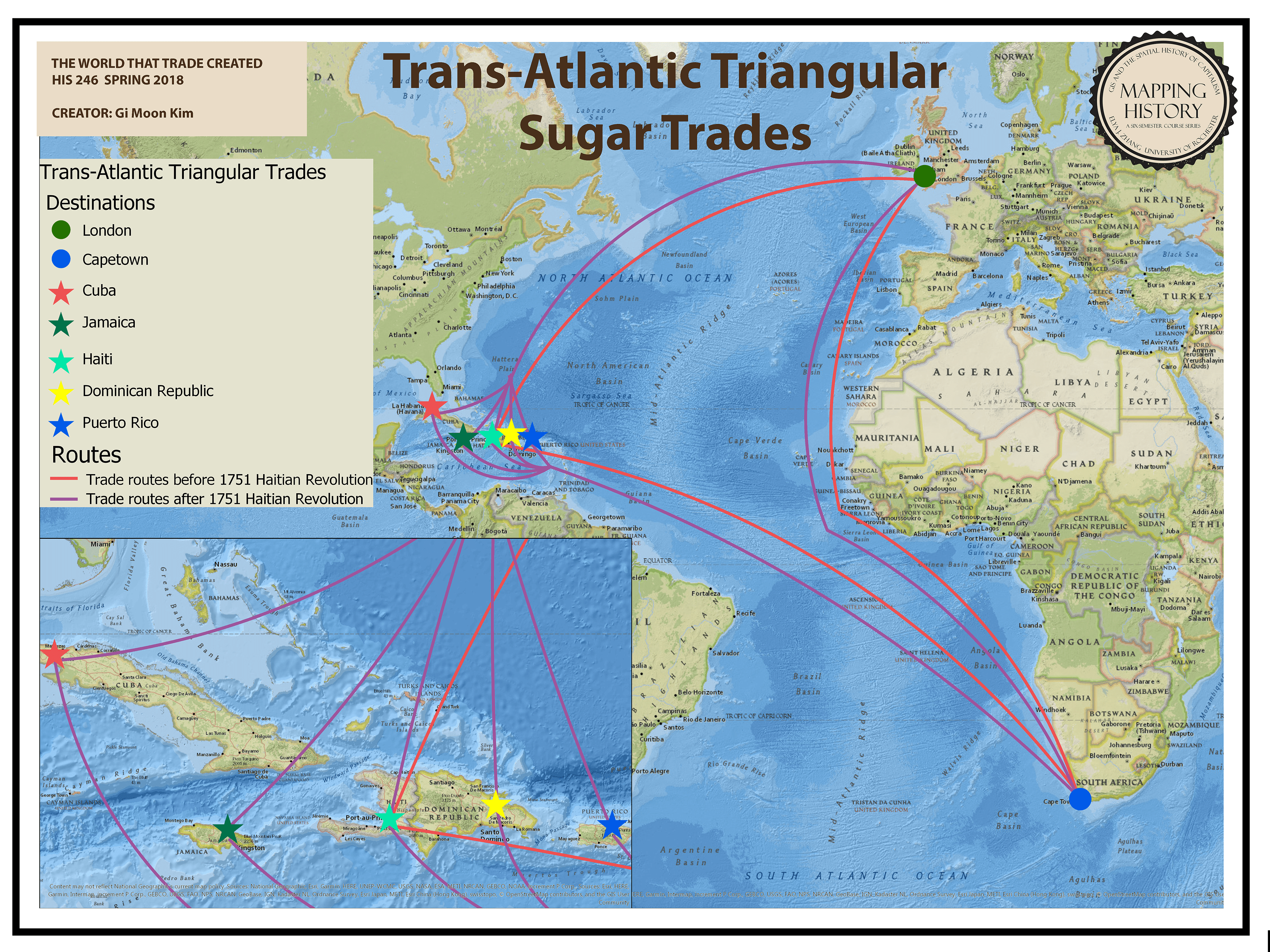 Trans-Atlantic Triangular Sugar Trades